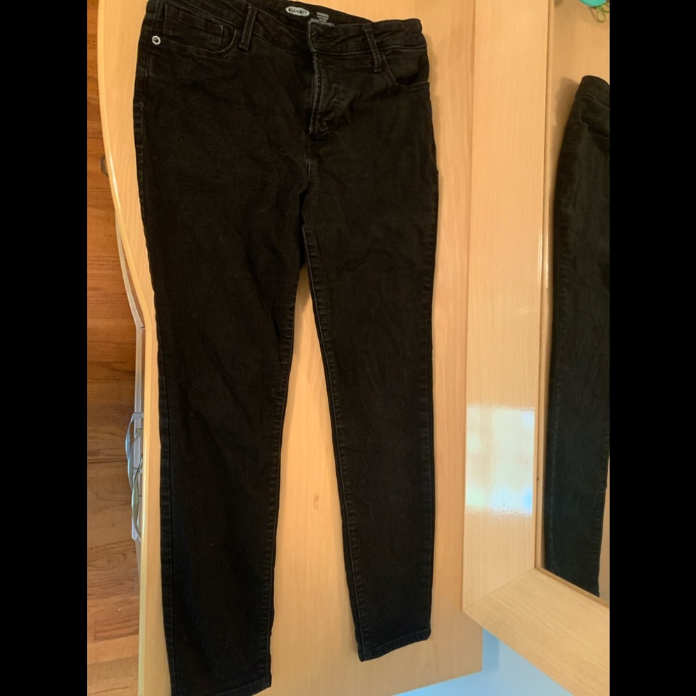 Black Rockstar High Rise Skinny Jeans